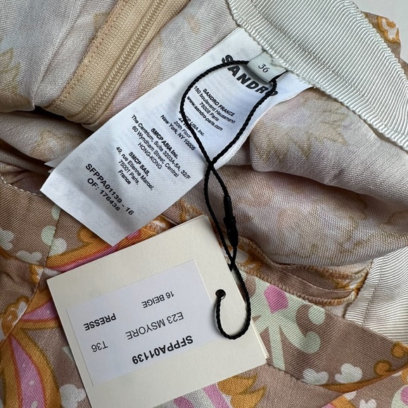 Sandro paisley-print flared trousers - Picture 4 of 8